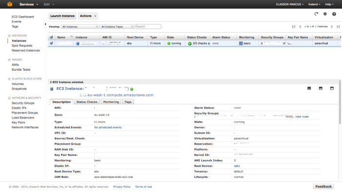 Amazon Web Services EC2